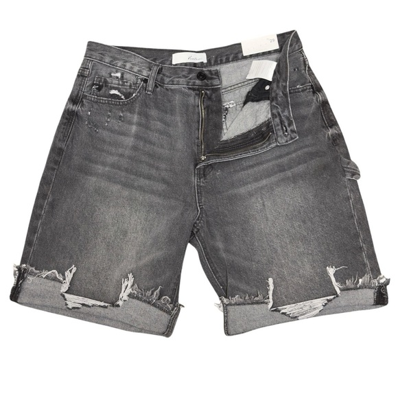 KanCan Estillo Vintage 90s Cargo Mom Jean Shorts Y2K Distressed Hem - Picture 3 of 12